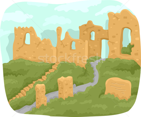 Ruins Stock photo © lenm