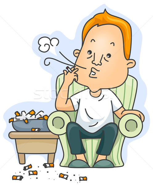 Chain Smoker Stock photo © lenm