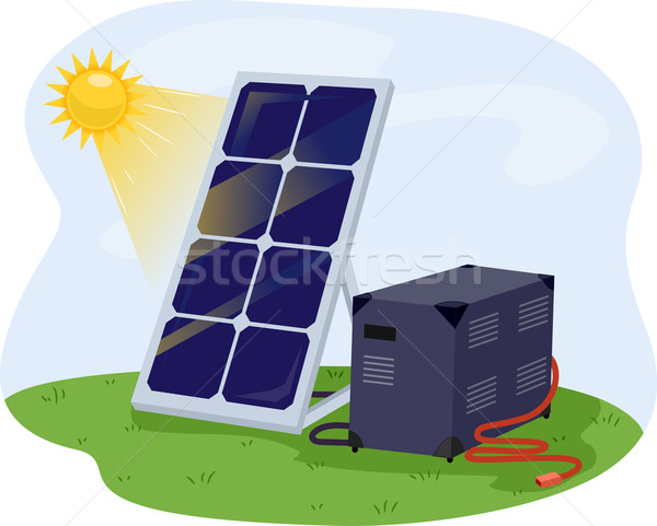 Solar Panel Adaptor Stock photo © lenm