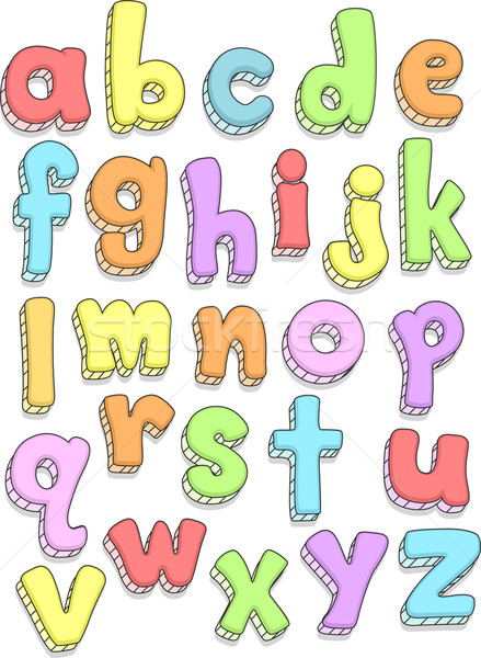 Alphabet Doodles Stock photo © lenm