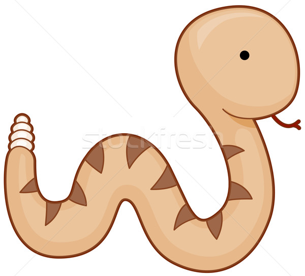 Illustration serpent cartoon cute vecteur clipart [[stock_photo]] © lenm