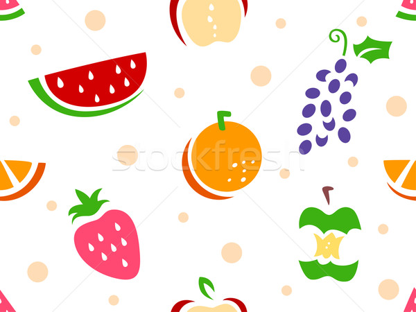 Fruit Stencil Background Stock photo © lenm