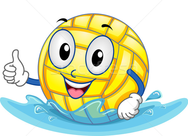 Water Polo Ball Mascot Stock photo © lenm