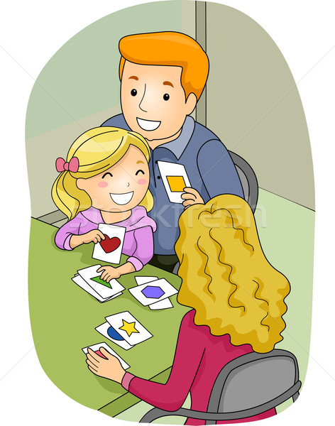 Family Flashcards Stock photo © lenm
