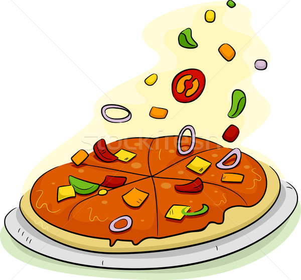 Pizza Toppings vector illustration © lenm (1847559) Stockfresh