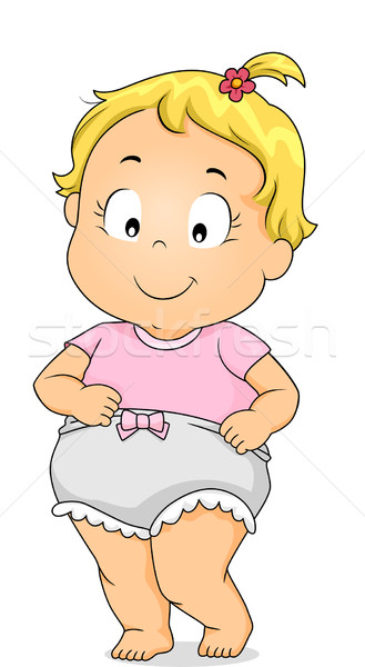 Baby Girl Bloomers Stock photo © lenm