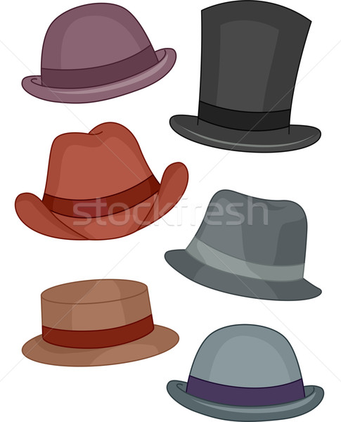 Men's Hats Stock photo © lenm