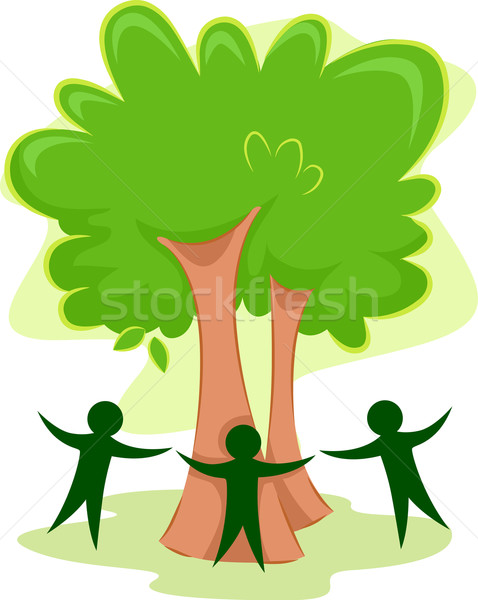 Green People Icon Stock photo © lenm