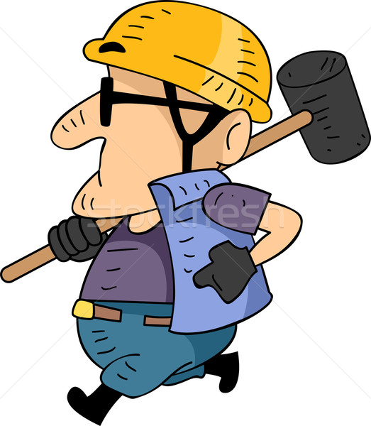 Sledgehammer Man Stock photo © lenm
