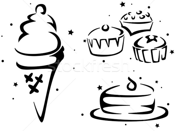 Food Stencil Stock photo © lenm