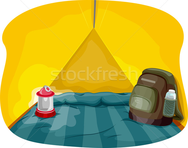 Stock photo: Camping Tent Interior