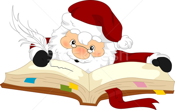 Santa's Planner Stock photo © lenm