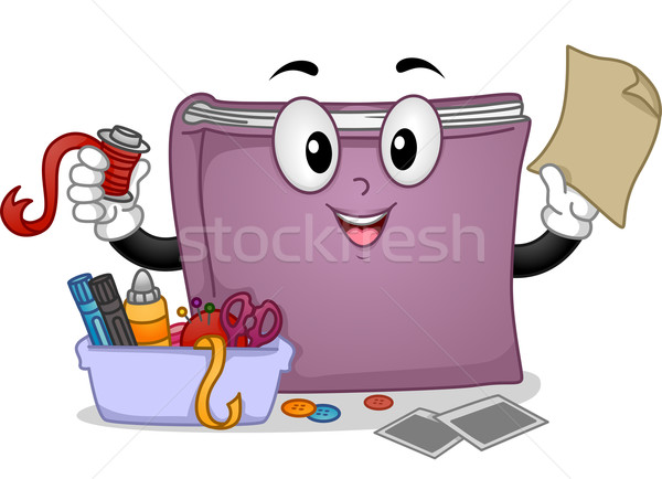 Crafts Book Mascot Stock photo © lenm