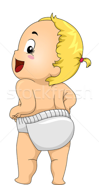 Baby Girl Diapers Stock photo © lenm