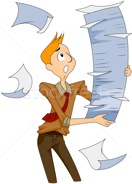 Stock photo: Stacks of Papers