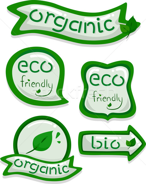 Eco-friendly Stickers Stock photo © lenm