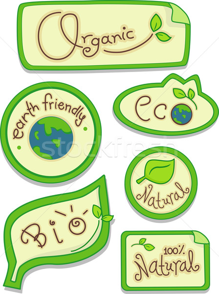 Eco-friendly Stickers Stock photo © lenm