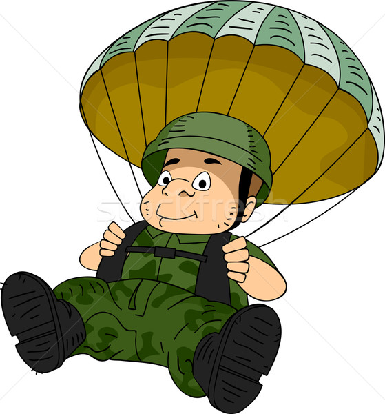 Paratrooper Stock photo © lenm