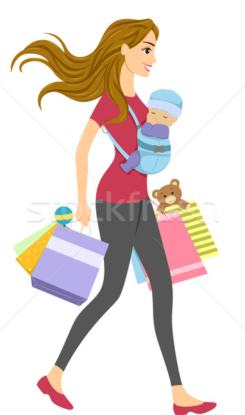Shopping Baby Stock photo © lenm