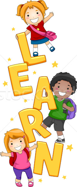 Download Kids Learning vector illustration © lenm (#1170185 ...