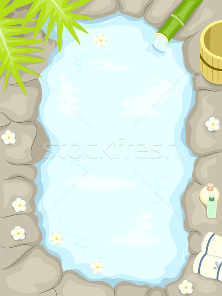 Outdoor Bath Frame Stock photo © lenm