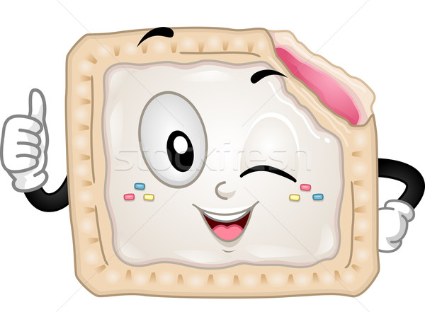 Mascot Toaster Pastry Stock photo © lenm