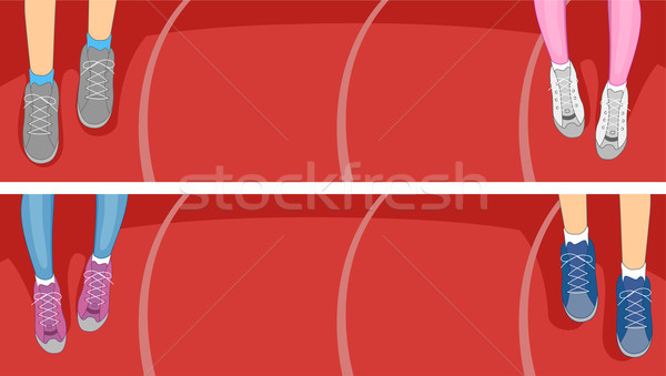 Runner Header Stock photo © lenm
