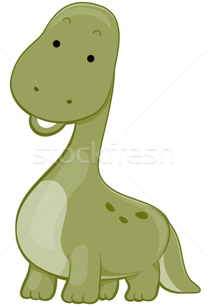 Cute Brontosaurus Stock photo © lenm