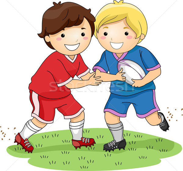 Stock photo: Rugby Tackle