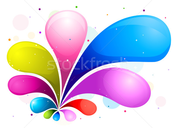 Abstract regenboog golf ontwerp achtergrond Stockfoto © lenm