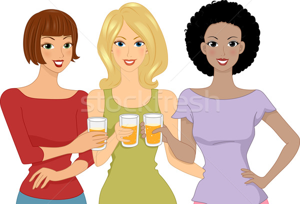 Beer Girls Stock photo © lenm