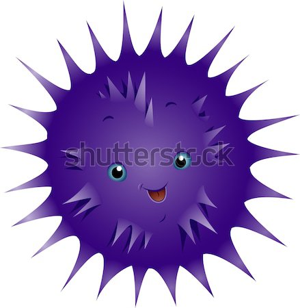 cartoon sea urchin