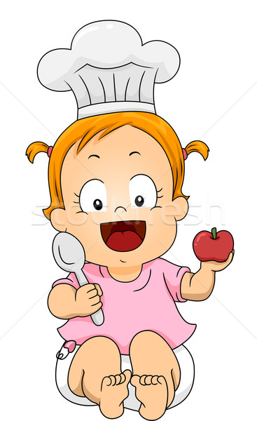 Stock photo: Baby Girl Chef