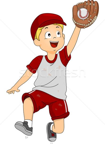 Baseball Catcher Boy Stock photo © lenm