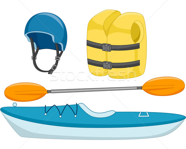Kayaking Objects Stock photo © lenm