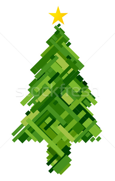 Karácsonyfa terv karácsony minta alakú ahogy Stock fotó © lenm
