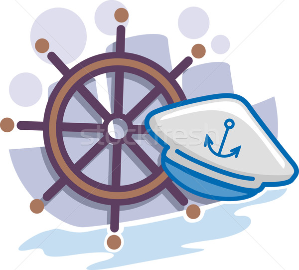 Marinheiro ícone ilustração ícones trabalhar navio Foto stock © lenm
