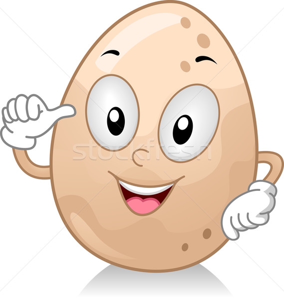 Stok fotoğraf: Kahverengi · yumurta · maskot · örnek · gıda · sağlık