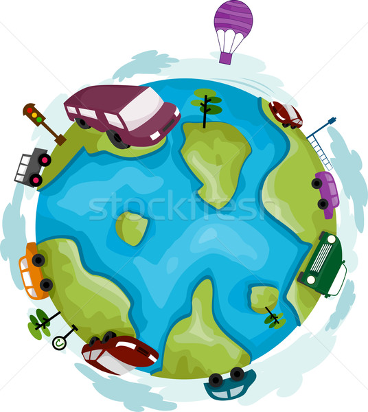 Globe Cars Stock photo © lenm