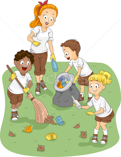 Stock photo: Camp Cleaning
