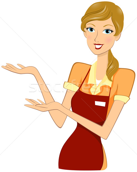 sales promotion girl vector clipart