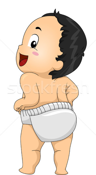 Baby Boy Diaper Stock photo © lenm