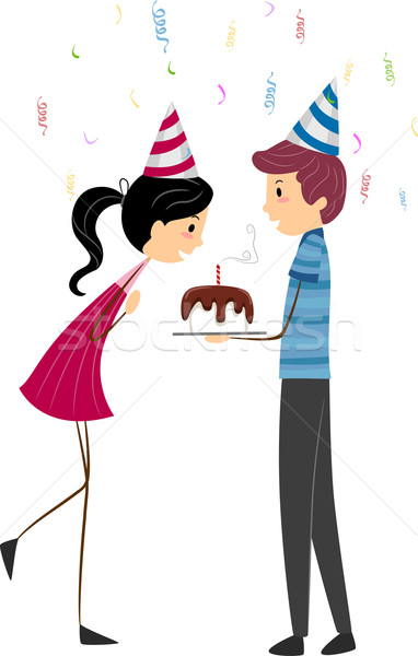 Blow Candle Stock photo © lenm