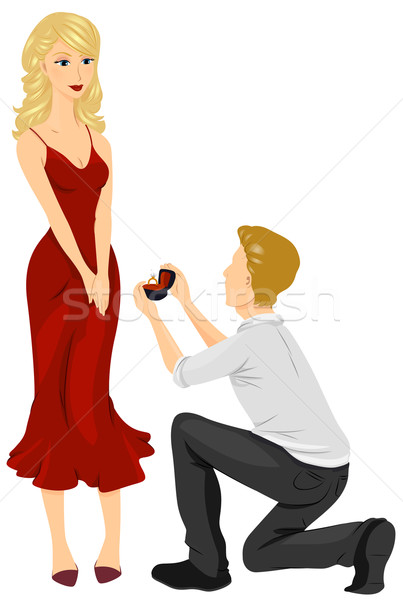 Wedding Proposal Stock photo © lenm