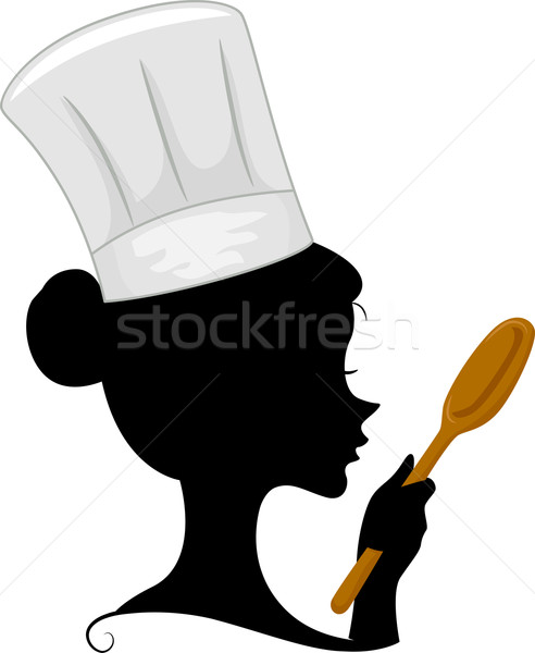 Chef Silhouette Stock photo © lenm