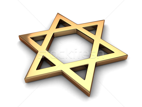 Yahudilik 3d illustration star karikatür 3D İsrail Stok fotoğraf © lenm