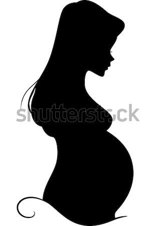 Pregnant Silhouette Stock photo © lenm