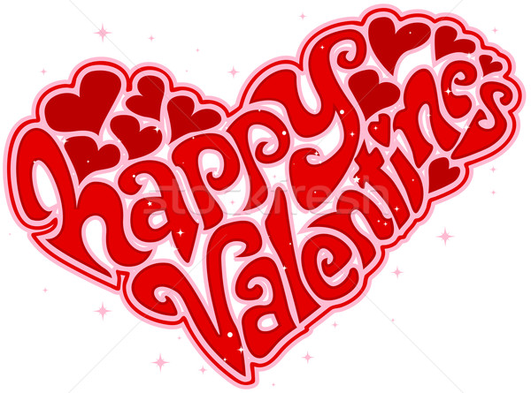 Download Valentines Day Text Design vector illustration © lenm ...