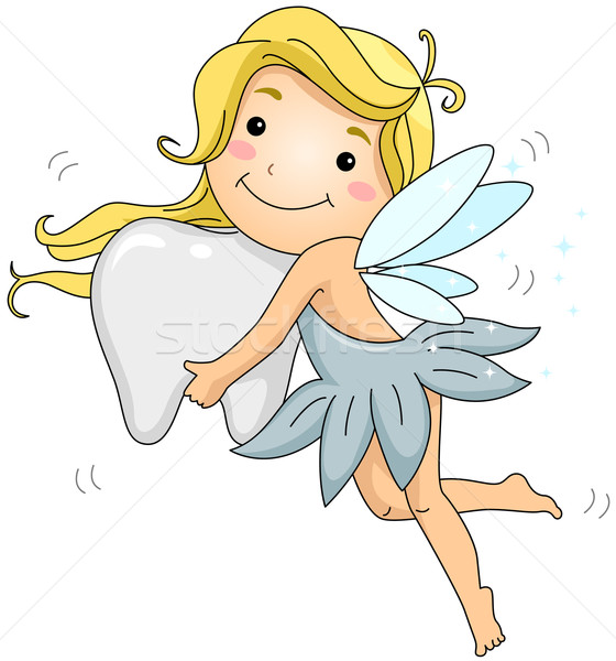 Tand fairy illustratie tanden Stockfoto © lenm