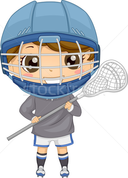 Lacrosse nino ilustración artes deportes nino Foto stock © lenm